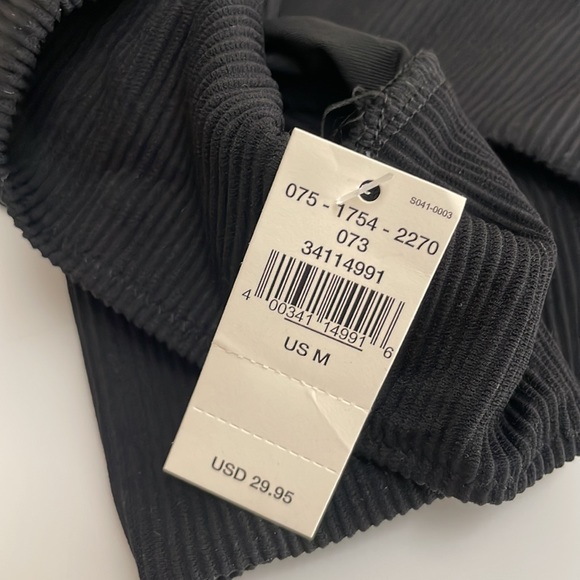 Aerie Black Ribbed High Cut Cheeky bottom! Size M! NWOT - Picture 3 of 4